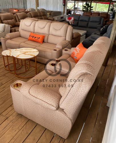 Five Seater Semi Recliner Couch